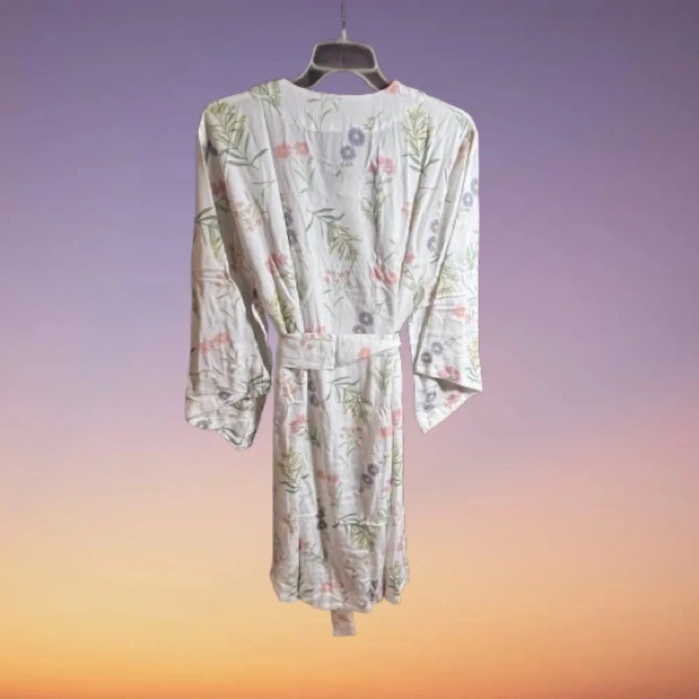 Floral Print Women's Robe NWT Size S/M